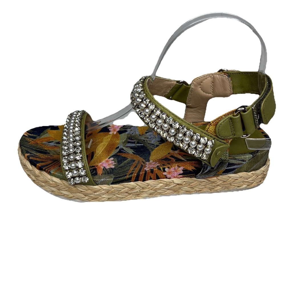 Antonio Melani Women's Marienna Banded Espadrille Sandals 9 M / 40 Rhinestone